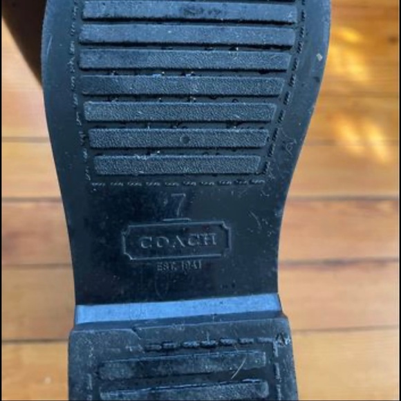 Coach rain boots, size 7, gently used - Picture 2 of 3